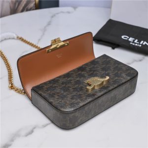 Celine Chain Shoulder Bag Triomphe 197992 Tan-7.jpg