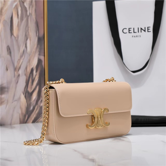 Celine Chain Shoulder Bag Triomphe 197993 Beige-2.jpg
