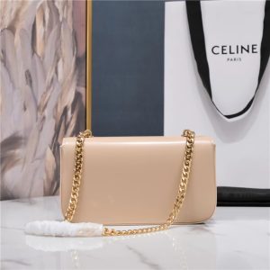 Celine Chain Shoulder Bag Triomphe 197993 Beige-3.jpg