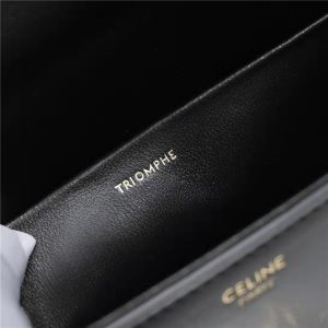 Celine Chain Shoulder Bag Triomphe 197993 Black-8.jpg