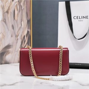 Celine Chain Shoulder Bag Triomphe 197993 Carmin-3.jpg
