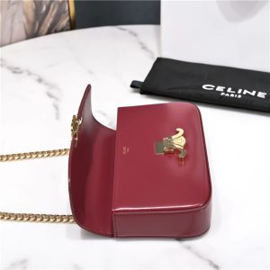 Celine Chain Shoulder Bag Triomphe 197993 Carmin-7.jpg