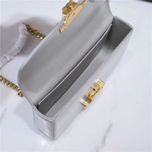 Celine Chain Shoulder Bag Triomphe 197993 Grey-9.jpg