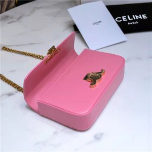 Celine Chain Shoulder Bag Triomphe 197993 Pink-6.jpg