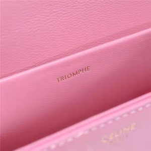 Celine Chain Shoulder Bag Triomphe 197993 Pink-8.jpg