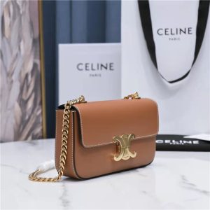 Celine Chain Shoulder Bag Triomphe 197993 Tan-2.jpg