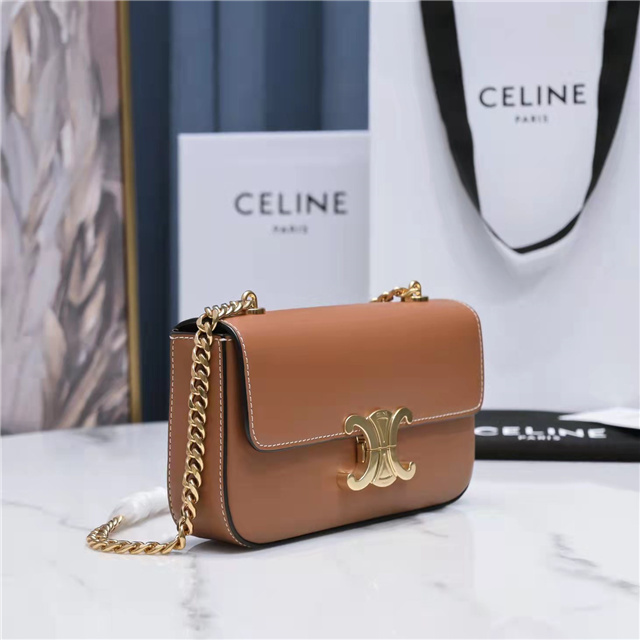 Celine Chain Shoulder Bag Triomphe 197993 Tan-2.jpg