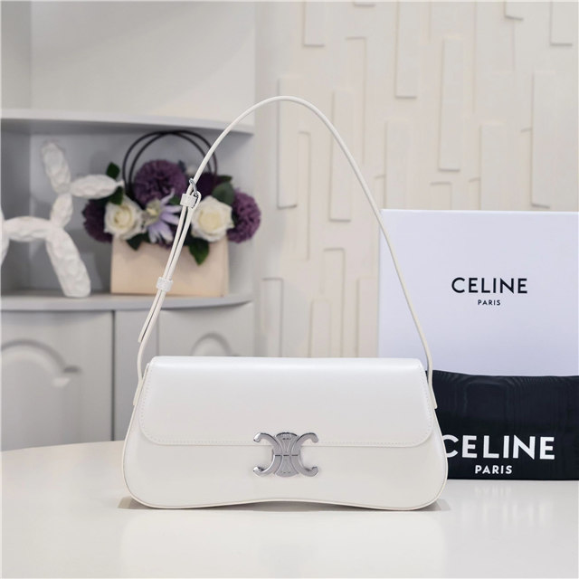 Celine Medium Lola Bag 115533 White-1
