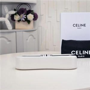 Celine Medium Lola Bag 115533 White-4