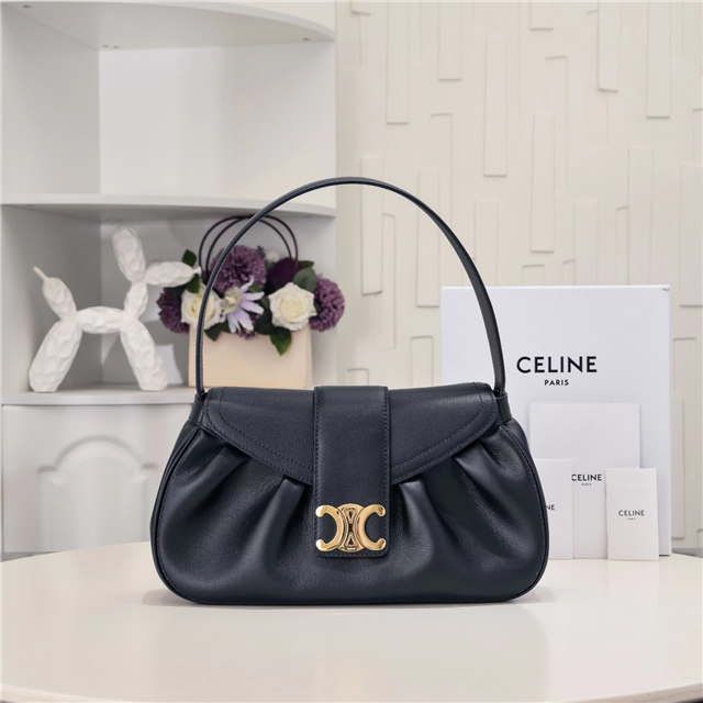 Celine Medium Polly Bag 115633 Black-1