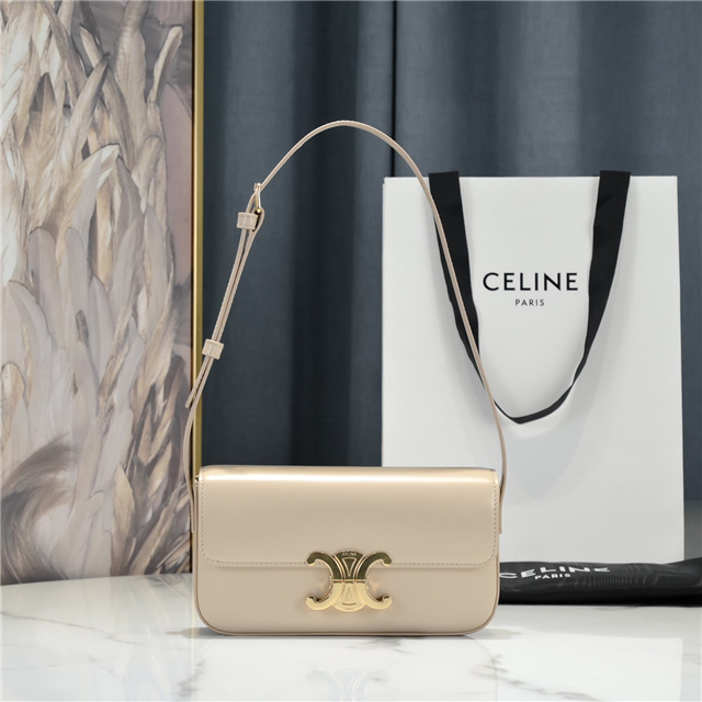 Celine Triomphe Shoulder Bag 194143 Beige-1.jpg