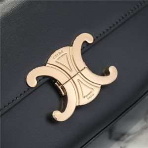 Celine Triomphe Shoulder Bag 194143 Black-4.jpg