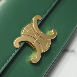 Celine Triomphe Shoulder Bag 194143 Green-5.jpg