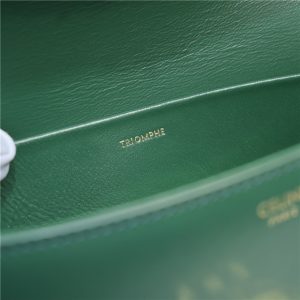 Celine Triomphe Shoulder Bag 194143 Green-8.jpg