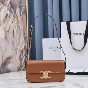 Celine Triomphe Shoulder Bag 194143 Tan-1.jpg