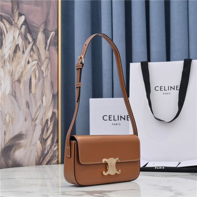 Celine Triomphe Shoulder Bag 194143 Tan-2.jpg