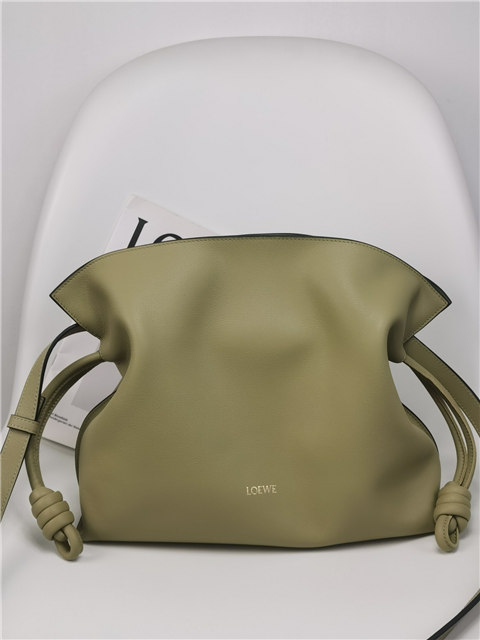Loewe Flamenco Clutch 11050 Clay Green-1.jpg