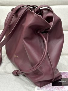 Loewe Large Flamenco Clutch 11049 Burgundy-5.jpg