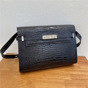 Manhattan Shoulder Bag 579271 Black CrocodileSilver-2.jpg