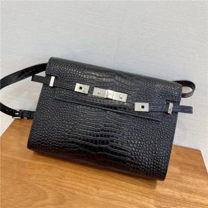 Manhattan Shoulder Bag 579271 Black CrocodileSilver-3.jpg
