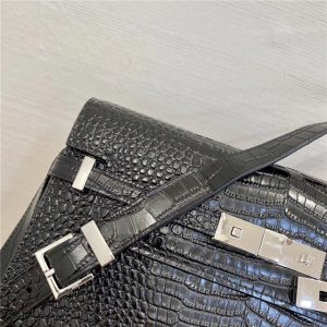 Manhattan Shoulder Bag 579271 Black CrocodileSilver-7.jpg