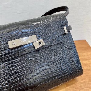 Manhattan Shoulder Bag 579271 Black CrocodileSilver-8.jpg
