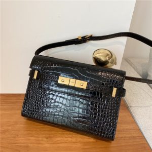 Manhattan Small Shoulder Bag 675626 Black Crocodile-2.jpg