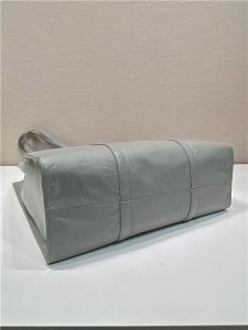 Medium Antiqued Nappa Leather Tote Bag 1BG587 Gray-6.jpg