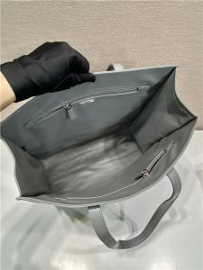 Medium Antiqued Nappa Leather Tote Bag 1BG587 Gray-8.jpg