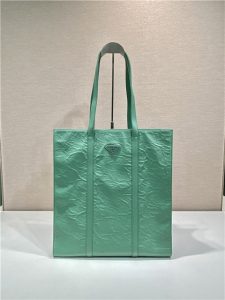 Medium Antiqued Nappa Leather Tote Bag 1BG587 Green-2.jpg