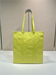 Medium Antiqued Nappa Leather Tote Bag 1BG587 Yellow-5.jpg