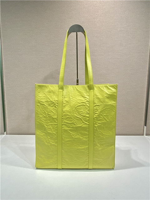 Medium Antiqued Nappa Leather Tote Bag 1BG587 Yellow-5.jpg