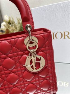 Medium Lady Dior Bag M0565 Red Lambskin-5.jpg