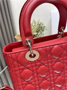 Medium Lady Dior Bag M0565 Red Lambskin-6.jpg