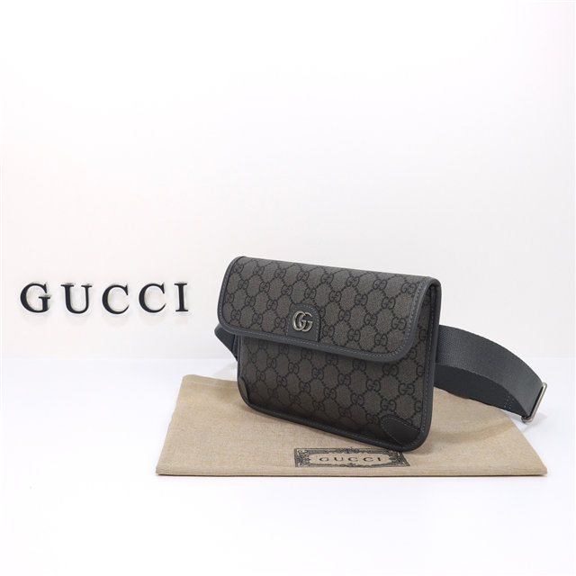 Ophidia GG Small Belt Bag 752597 Grey-2.jpg