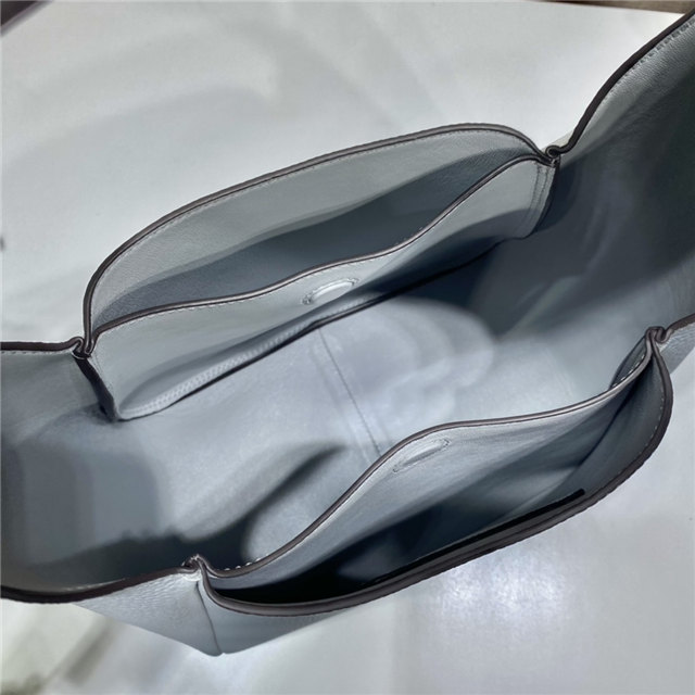 Prada Leather Handbag 1BC127 Light Grey-10.jpg