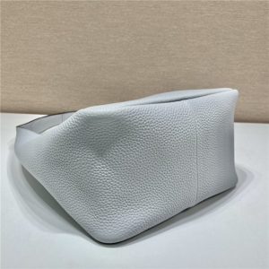 Prada Leather Handbag 1BC127 Light Grey-7.jpg
