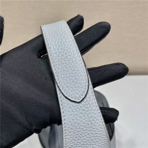 Prada Leather Handbag 1BC127 Light Grey-8.jpg