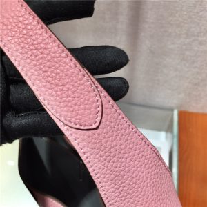 Prada Leather Handbag 1BC127 Pink-6.jpg