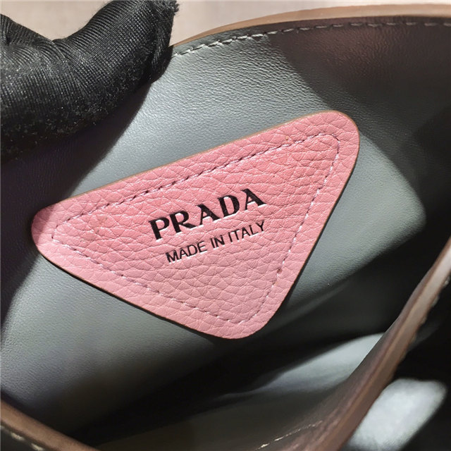Prada Leather Handbag 1BC127 Pink-9.jpg