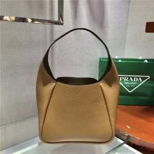 Prada Leather Handbag 1BC127 Tan-4.jpg