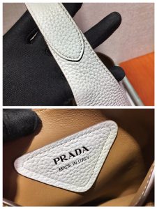 Prada Leather Handbag 1BC127 White-9.jpg