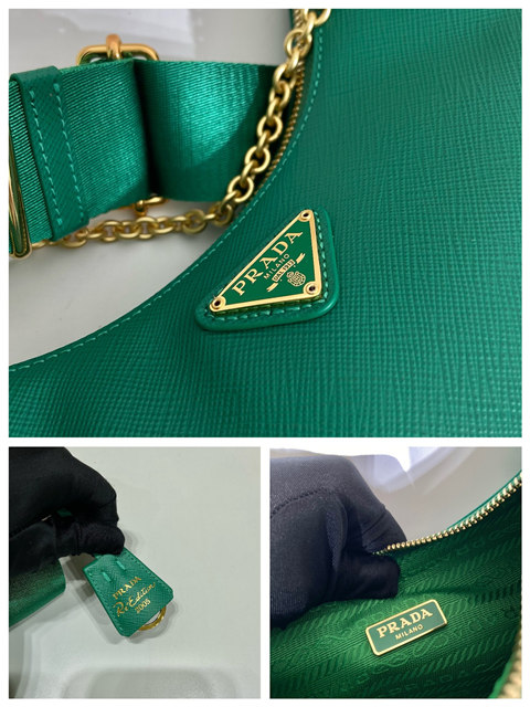 Prada Re-Edition 2005 1BH204 Green Saffiano leatherGold-9.jpg