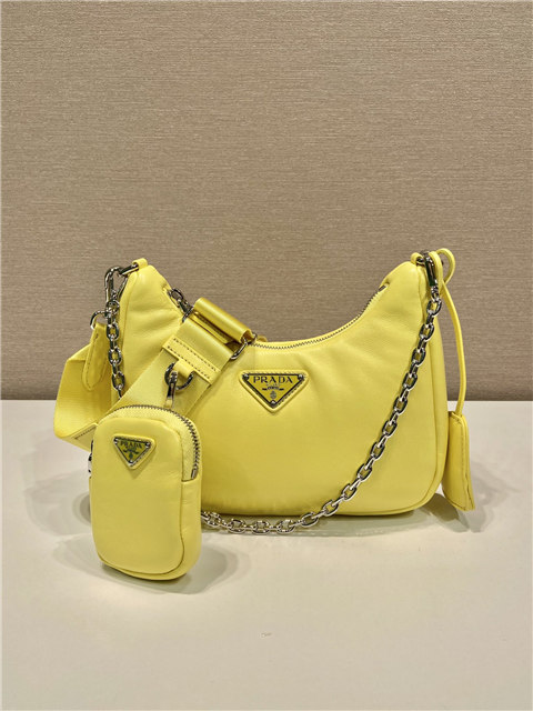 Prada Re-Edition 2005 1BH204 Yellow Nappa Leather