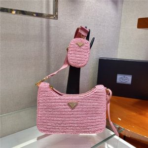Prada Re-Edition 2005 Raffia Bag 1BH204 Pink-1.jpg