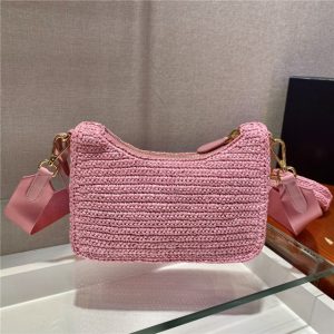 Prada Re-Edition 2005 Raffia Bag 1BH204 Pink-5.jpg
