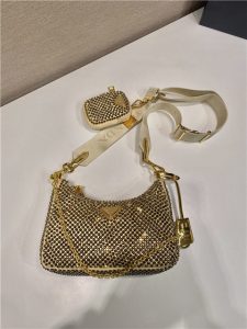 Prada Re-Edition 2005 Satin Bag With Crystals 1BH204 Platinum-3.jpg