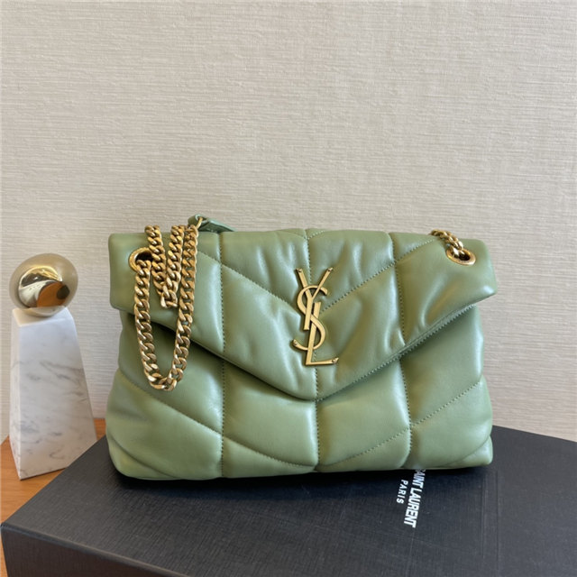 YSL Puffer Small Bag 8476 Light Green