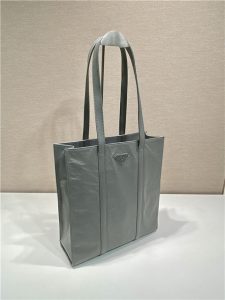 Small Antique Nappa Leather Tote 1BG459 Gray-3.jpg