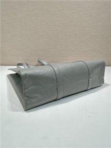 Small Antique Nappa Leather Tote 1BG459 Gray-7.jpg